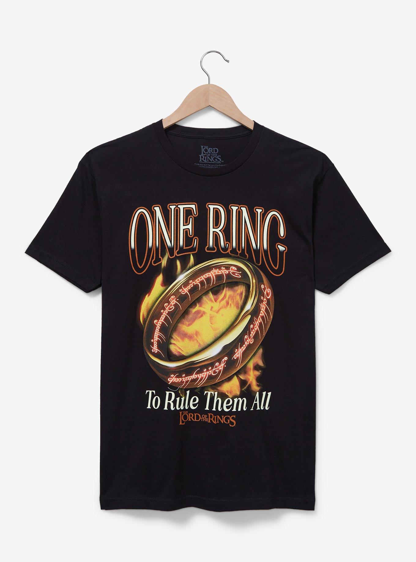 The Lord of the Rings One Ring T-Shirt - BoxLunch Exclusive, BLACK, hi-res