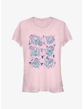 Dungeons & Dragons Floral Dice Girls T-Shirt, , hi-res