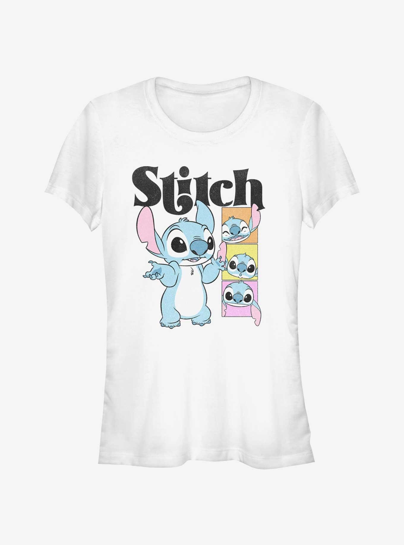 Disney Lilo & Stitch Stitch Poses Girls T-Shirt, WHITE, hi-res