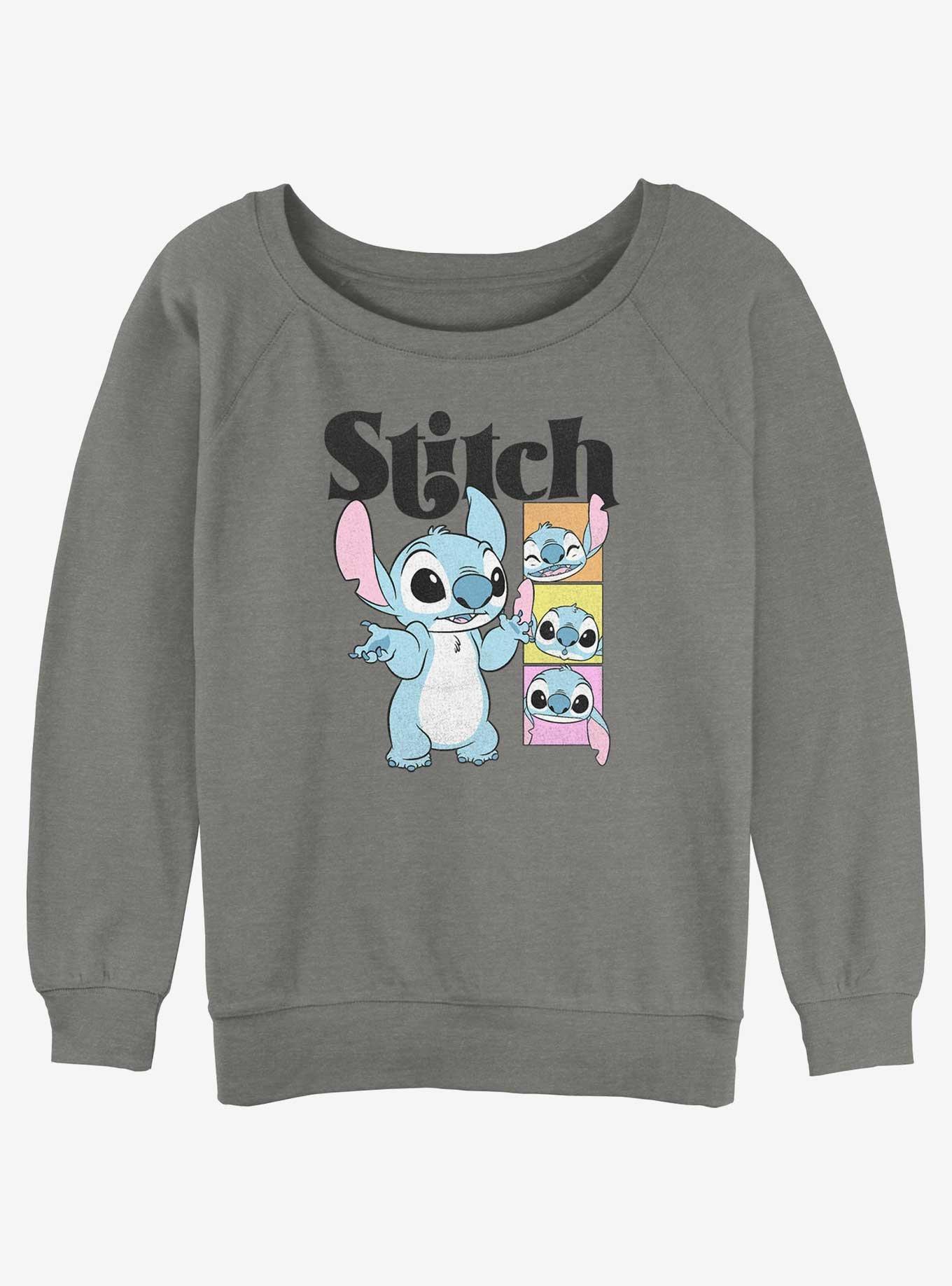 Disney Lilo & Stitch Poses Girls Slouchy Sweatshirt