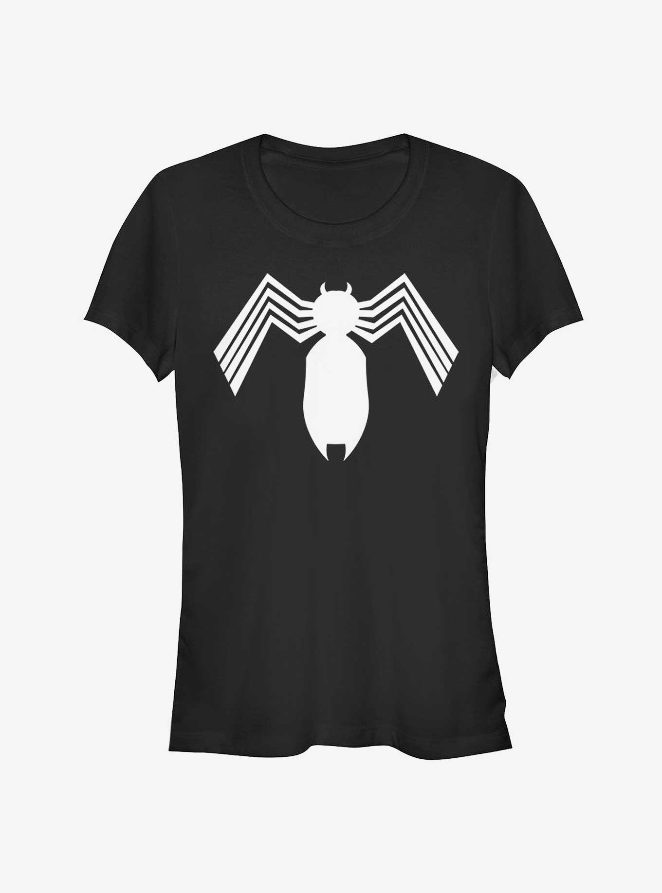 Marvel Spider-Man Symbiote Spider-Man Logo Girls T-Shirt, , hi-res