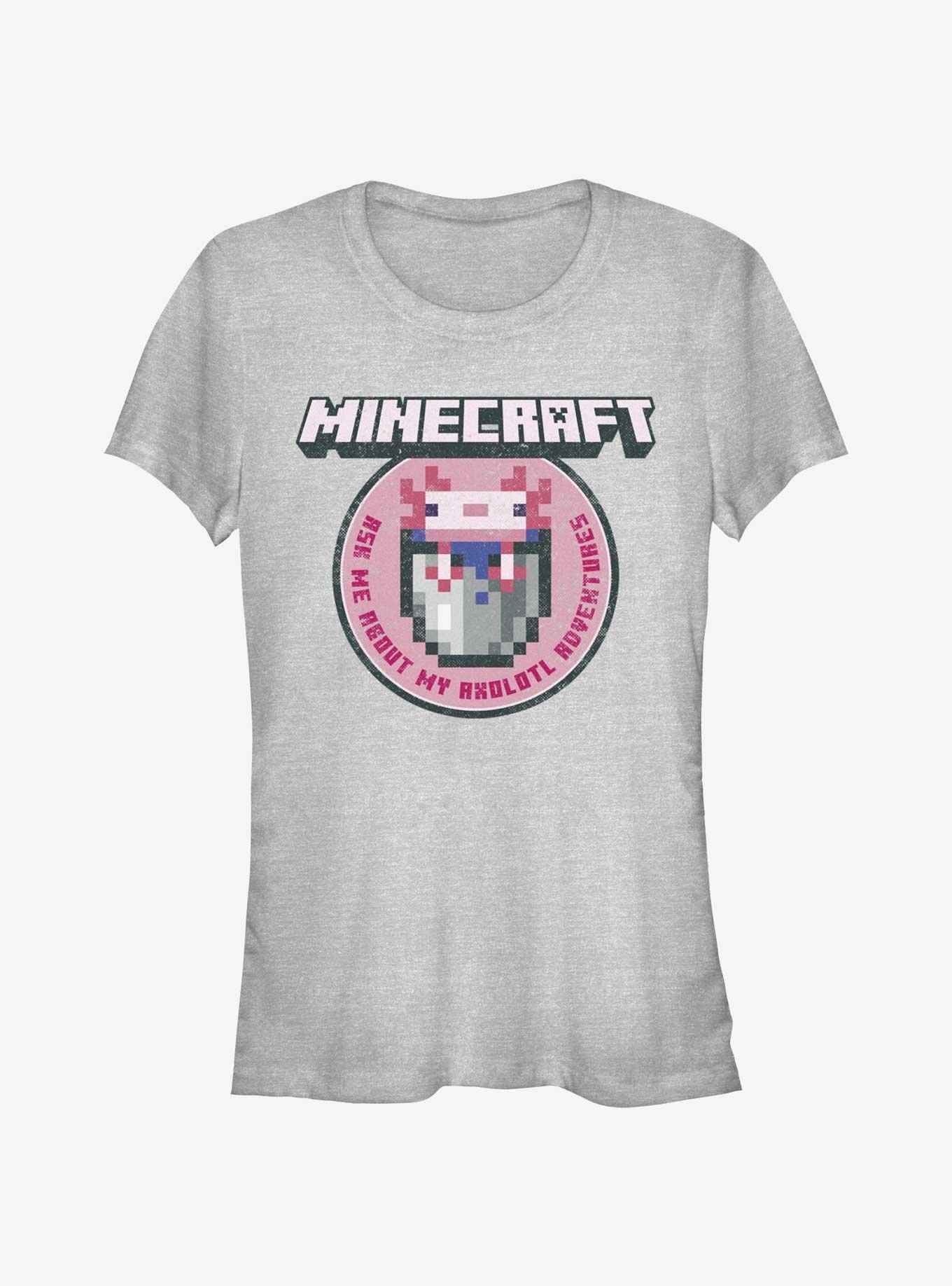 Minecraft Axolotl Adventures Girls T-Shirt, ATH HTR, hi-res