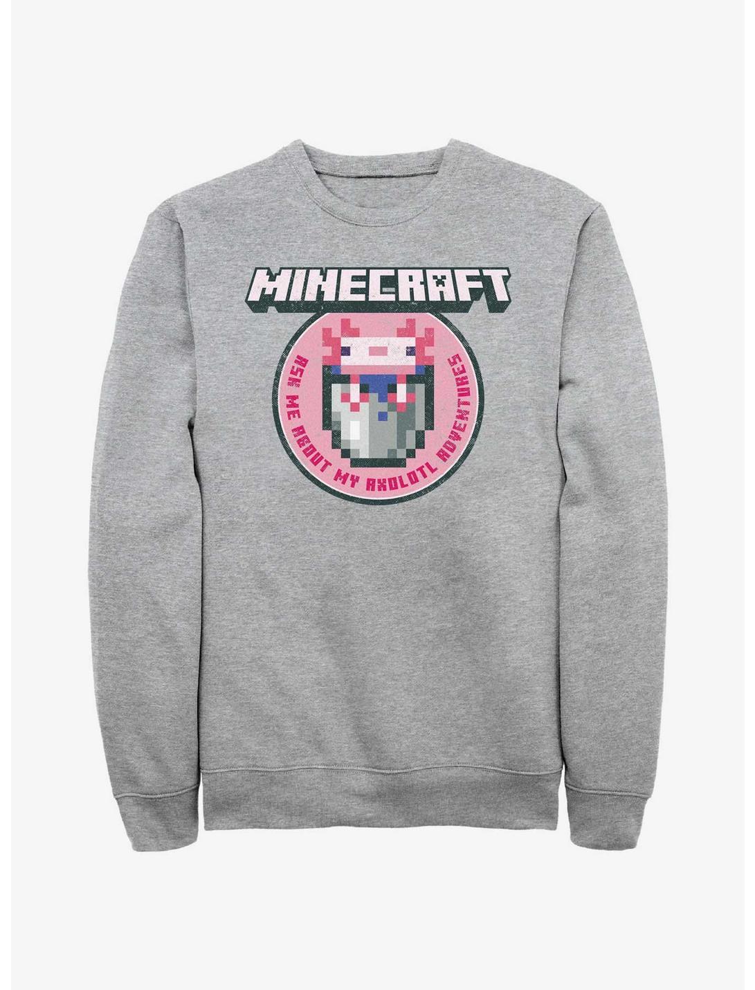 Minecraft Axolotl Adventures Sweatshirt, ATH HTR, hi-res