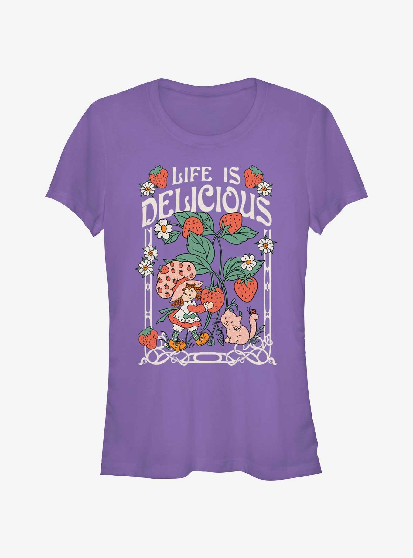 Strawberry Shortcake & Custard Life Is Delicious Girls T-Shirt, , hi-res