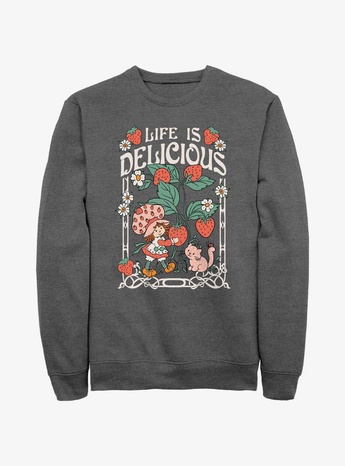 Strawberry Shortcake & Custard Life Is Delicious Sweatshirt, , hi-res