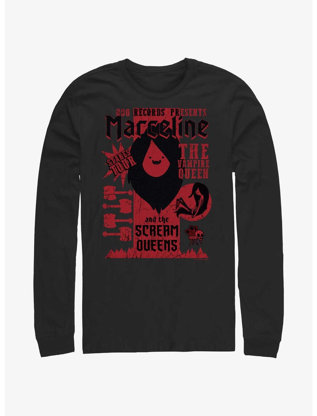 Adventure Time Marceline Scream Queens Stakes Tour Long-Sleeve T-Shirt, BLACK, hi-res