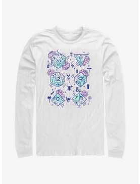 Dungeons & Dragons Floral Dice Long-Sleeve T-Shirt, , hi-res