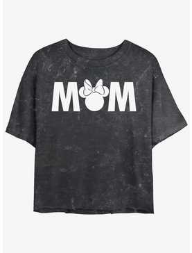 Disney Mickey Mouse Minnie Mom Womens Mineral Wash Crop T-Shirt, , hi-res