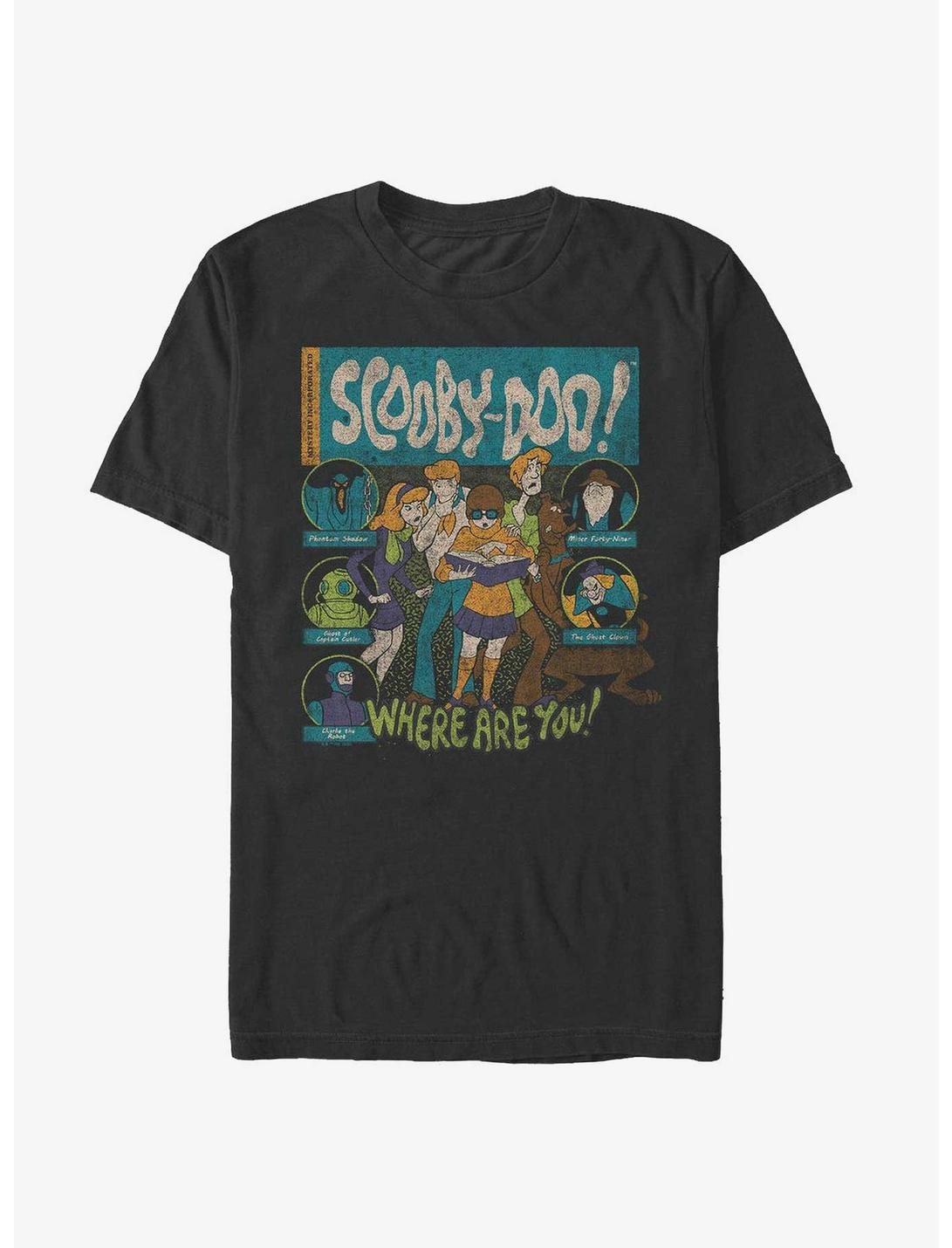 Scooby Doo Mystery Poster T-Shirt, BLACK, hi-res