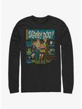 Scooby Doo Mystery Poster Long-Sleeve T-Shirt, BLACK, hi-res