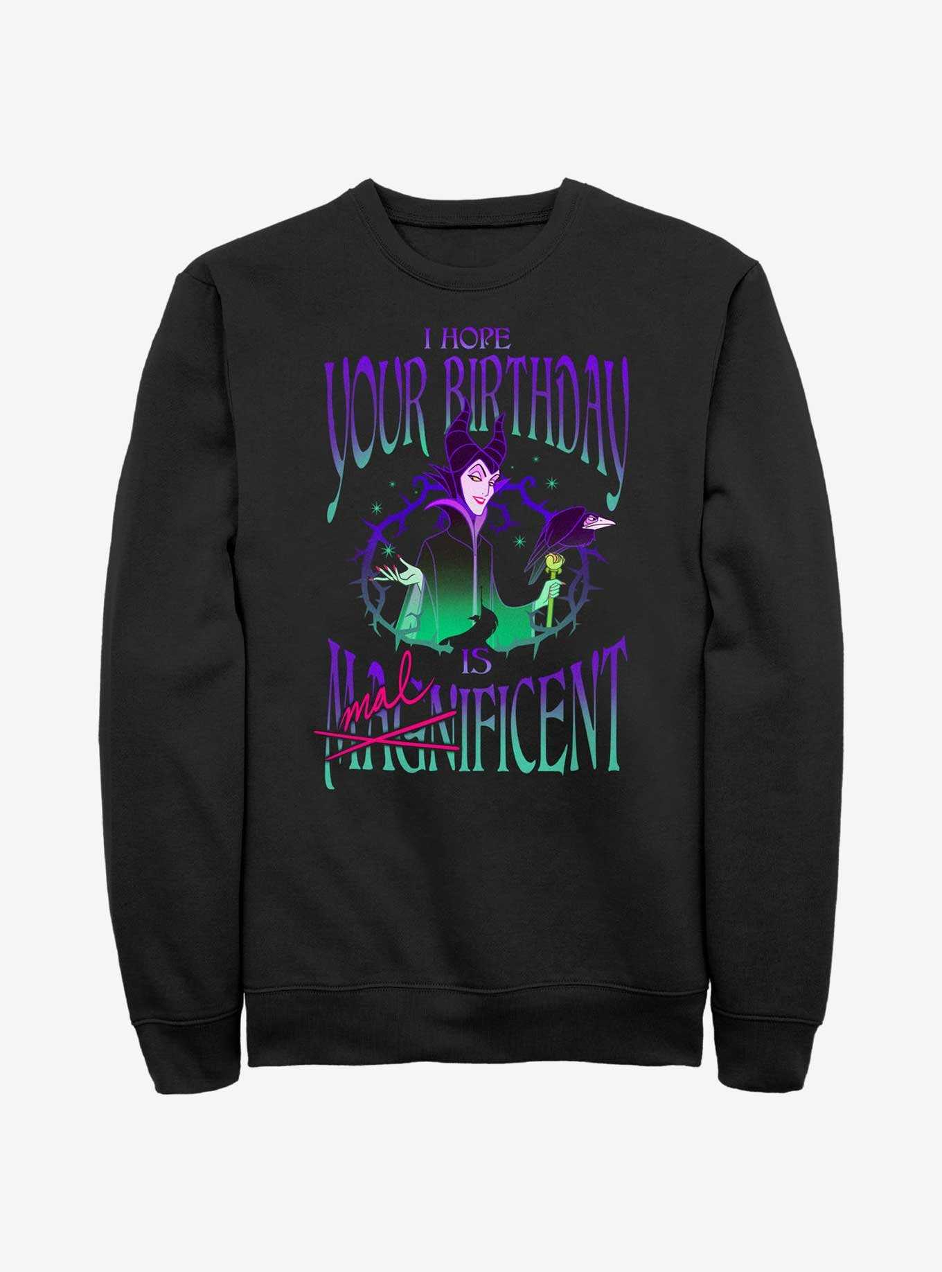 Disney Villains Hope Your Birthday Is Maleficent Sweatshirt, , hi-res