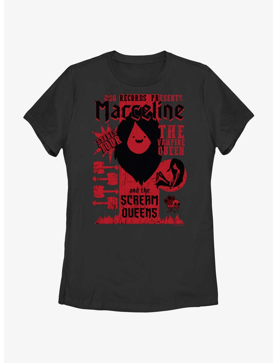 Adventure Time Marceline Scream Queens Stakes Tour Womens T-Shirt, BLACK, hi-res