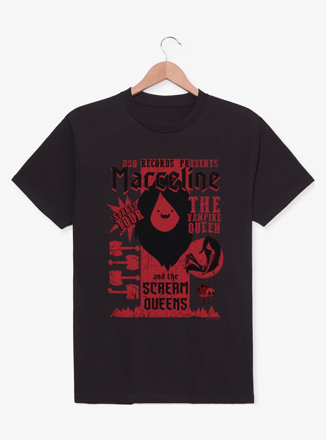 Adventure Time Marceline Scream Queens Stakes Tour T-Shirt - BLACK