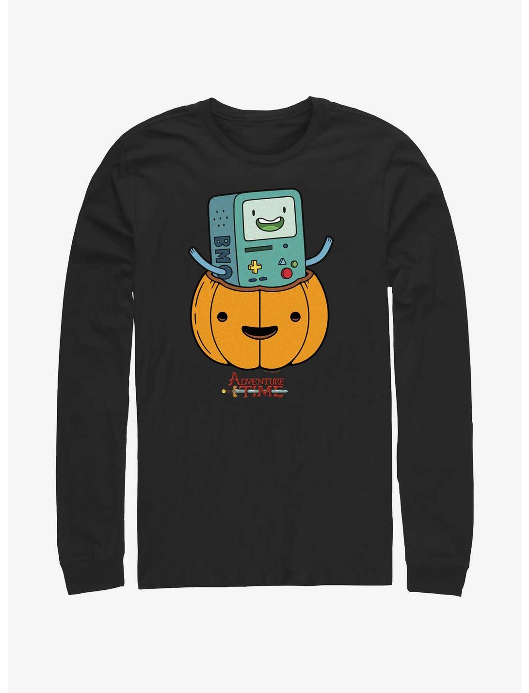 Adventure Time BMO Lantern Long-Sleeve T-Shirt, BLACK, hi-res