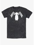 Marvel Spider-Man Symbiote Spider-Man Logo Mineral Wash T-Shirt, BLACK, hi-res