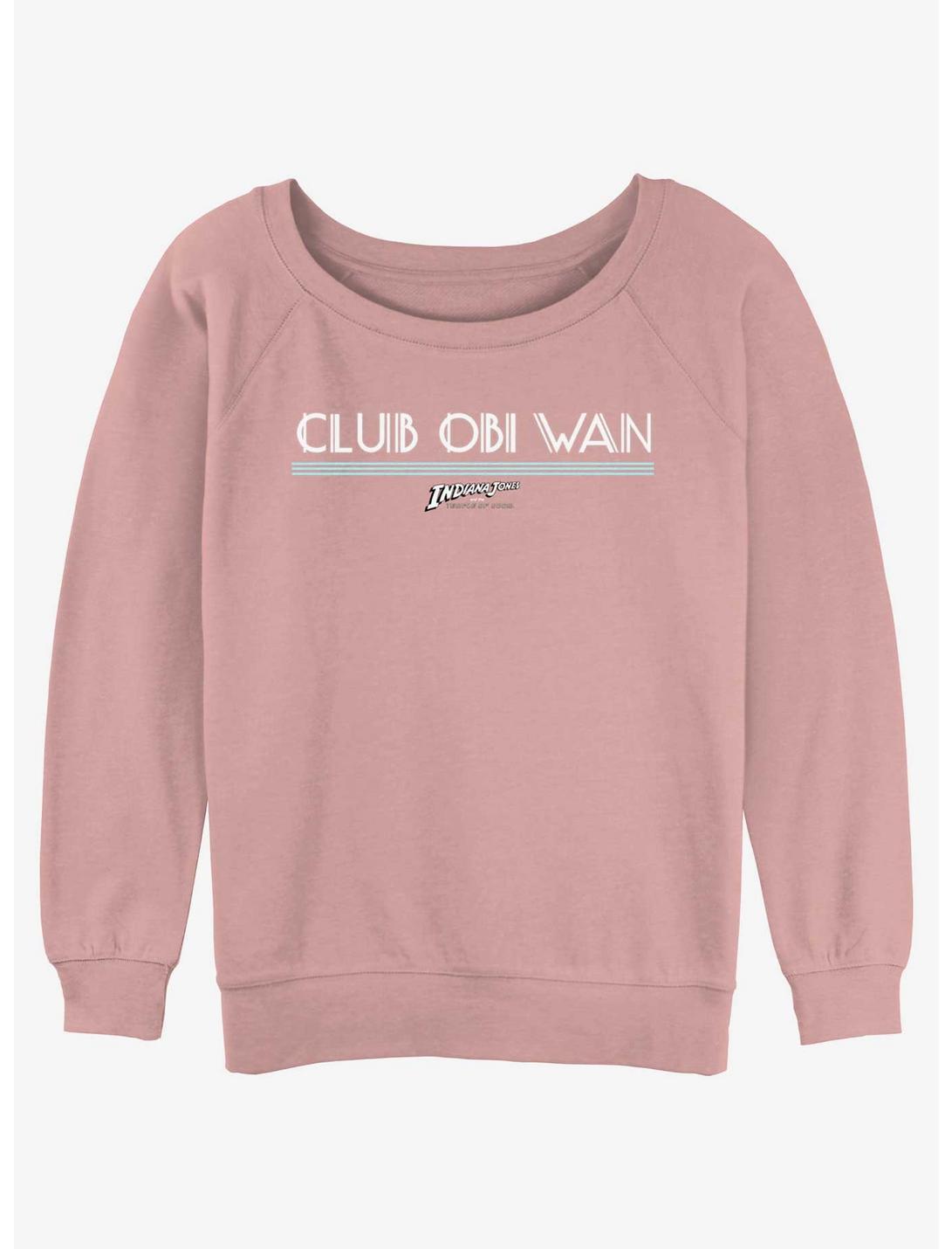 Indiana Jones Club Obi Wan Womens Slouchy Sweatshirt, DESERTPNK, hi-res