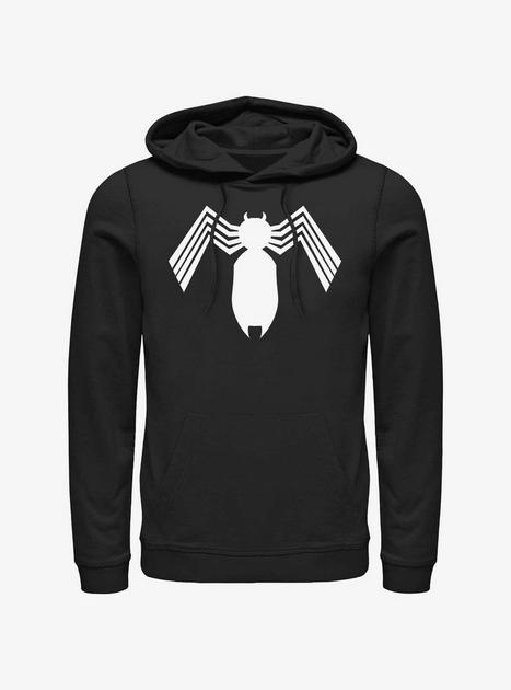 Marvel Spider Man Symbiote Spider Man Logo Hoodie BLACK BoxLunch