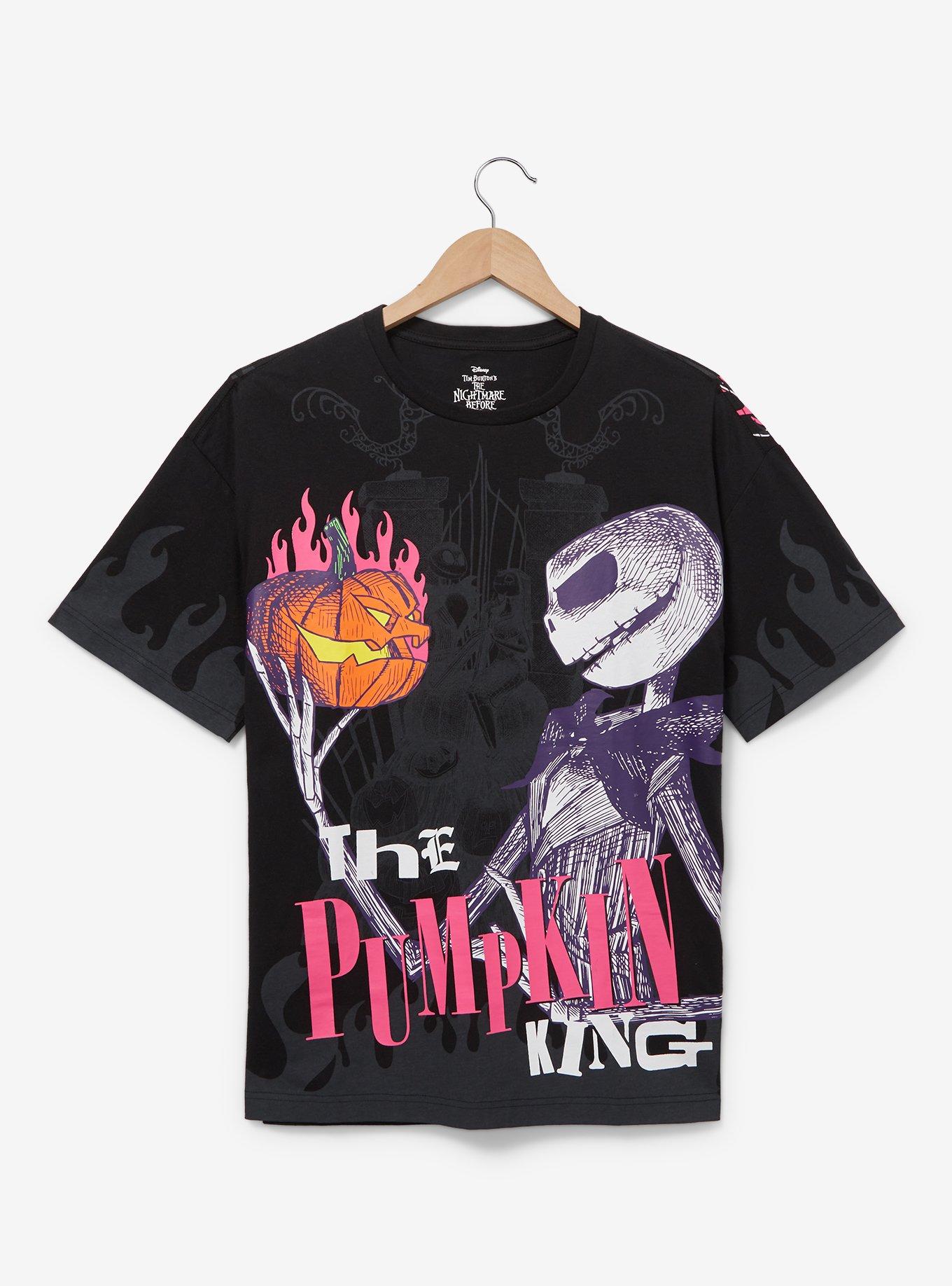 Disney The Nightmare Before Christmas Jack Skellington Pumpkin King T-Shirt - BoxLunch Exclusive, BLACK, hi-res