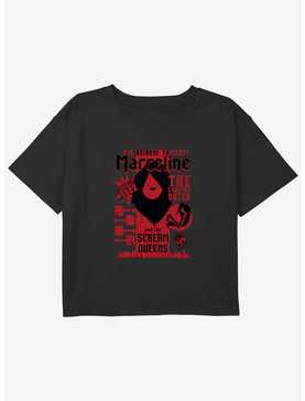 Adventure Time Marceline Scream Queens Stakes Tour Youth Girls Boxy Crop T-Shirt, , hi-res