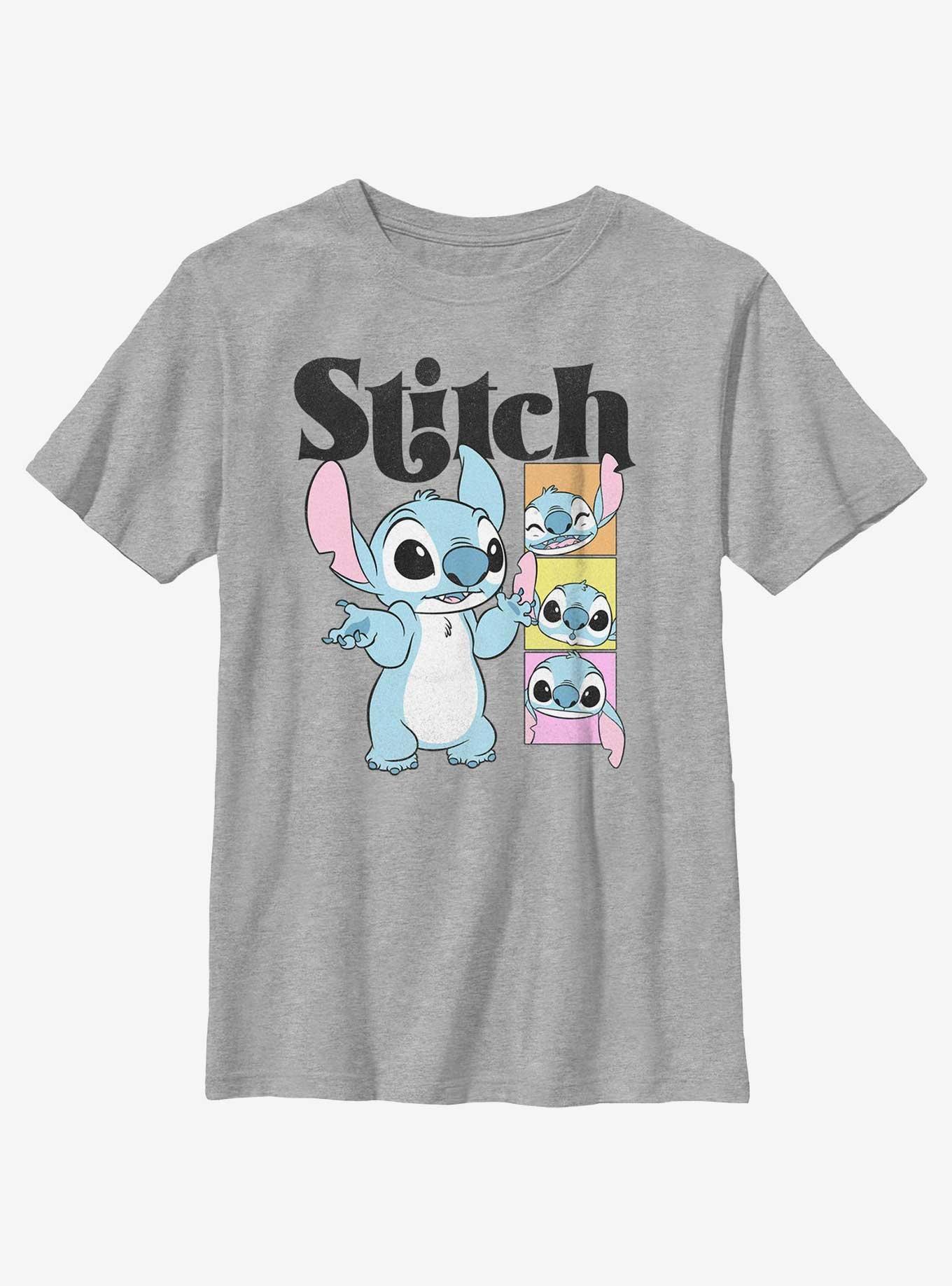 Disney Lilo & Stitch Stitch Poses Youth T-Shirt, ATH HTR, hi-res