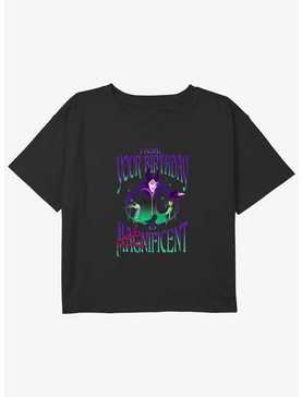 Disney Villains Hope Your Birthday Is Maleficent Youth Girls Boxy Crop T-Shirt, , hi-res