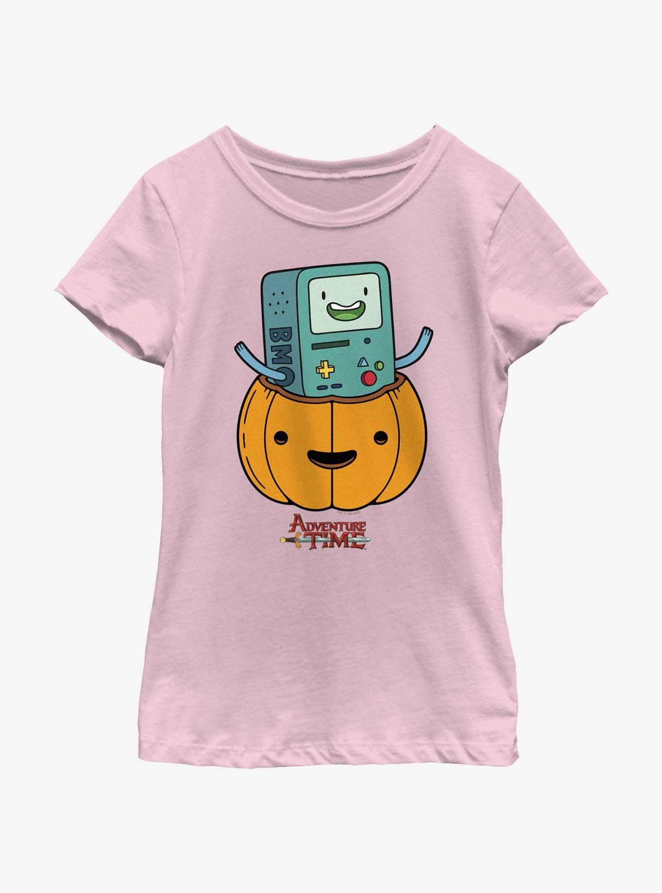 Adventure Time BMO Lantern Youth Girls T-Shirt, PINK, hi-res