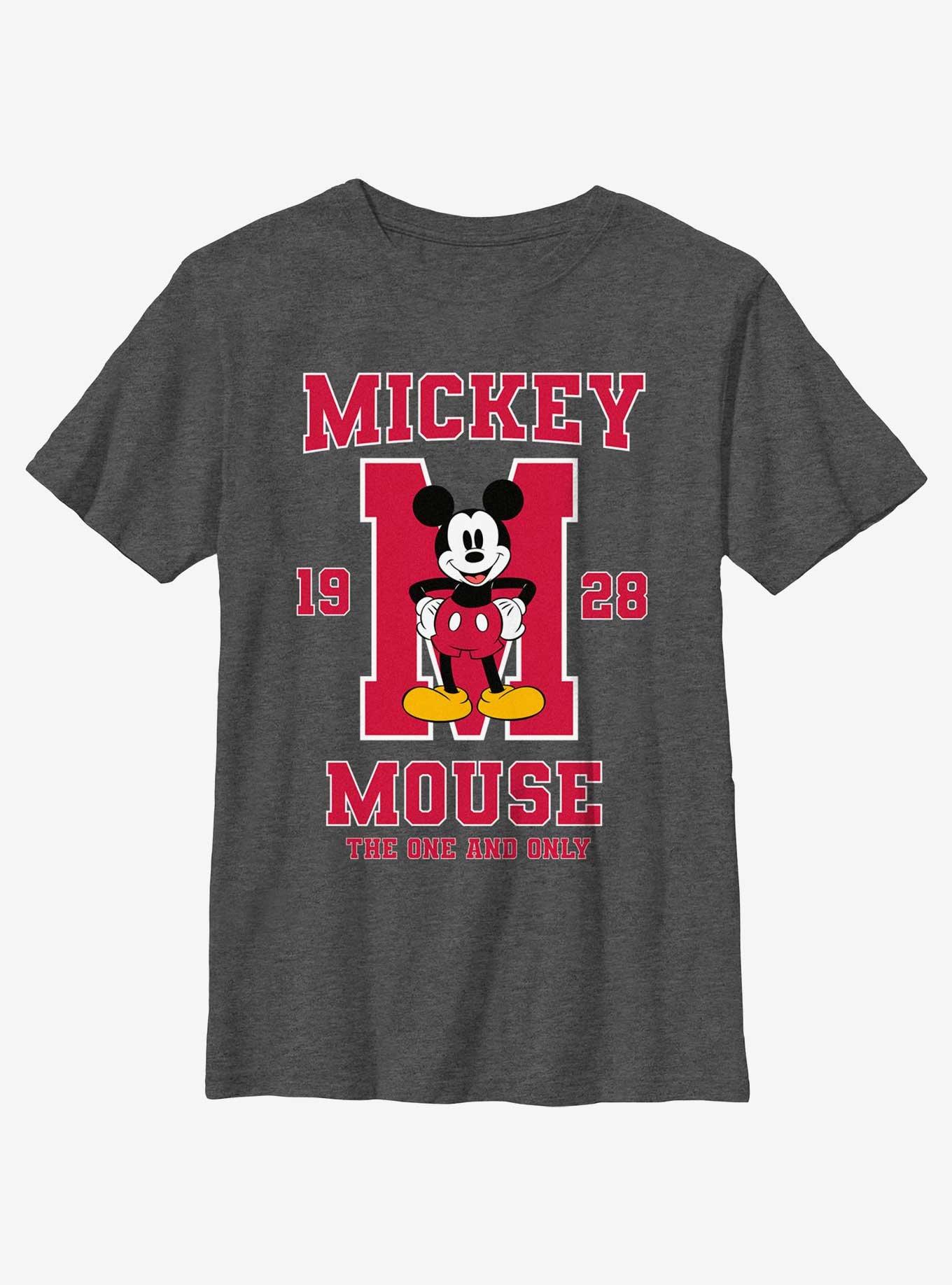 Disney Mickey Mouse The One And Only Youth T-Shirt, CHAR HTR, hi-res