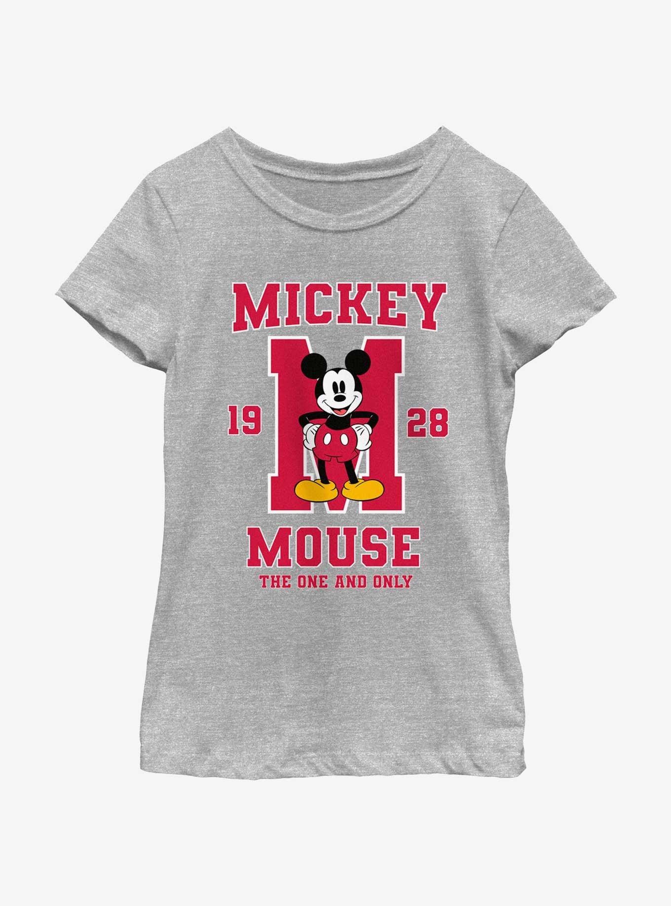 Disney Mickey Mouse The One And Only Youth Girls T-Shirt, ATH HTR, hi-res