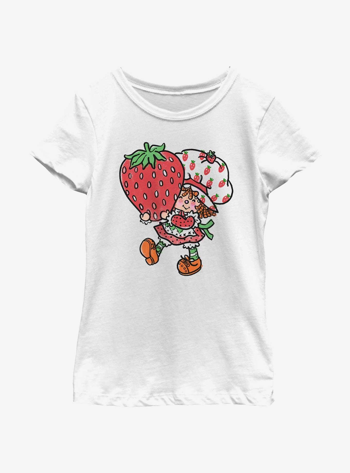 Strawberry Shortcake Big Strawberry Youth Girls T-Shirt, , hi-res