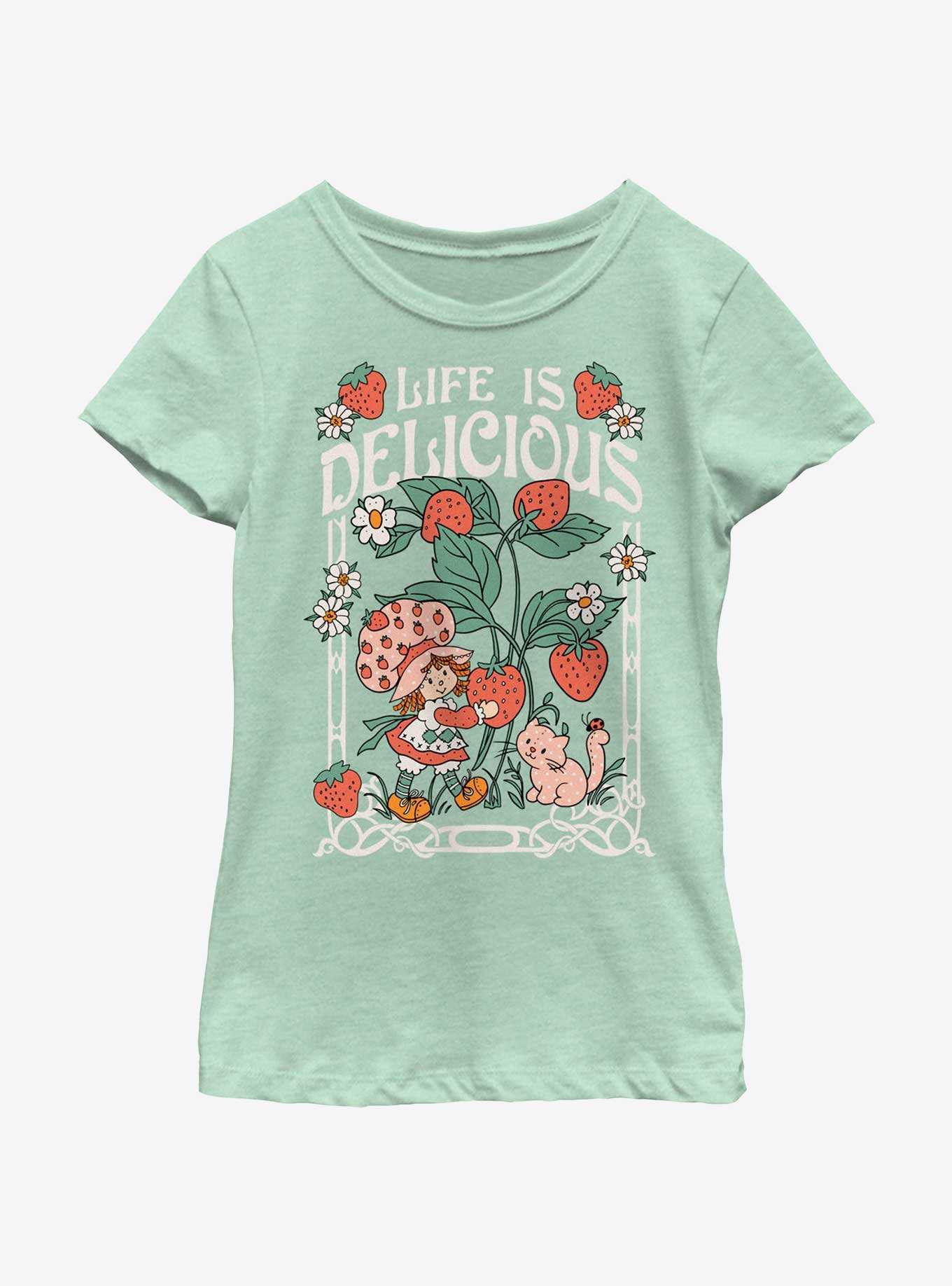 Strawberry Shortcake Life Is Delicious Youth Girls T-Shirt, , hi-res