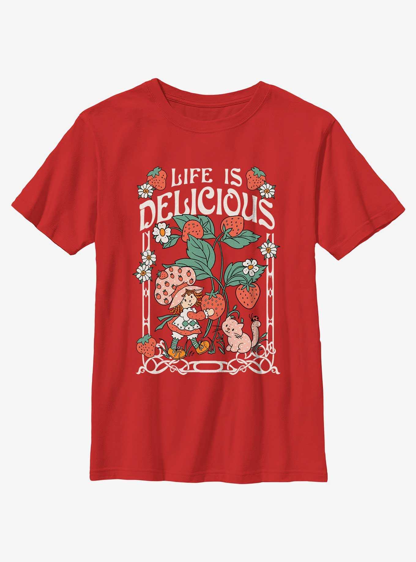 Strawberry Shortcake Life Is Delicious Youth T-Shirt, , hi-res