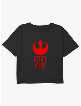 Star Wars Rebel Aunt Youth Girls Boxy Crop T-Shirt, , hi-res