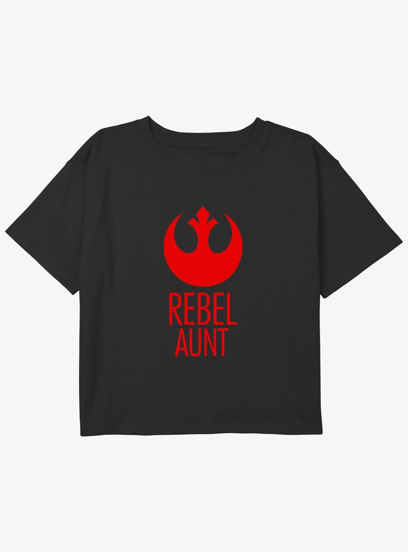 Star Wars Rebel Aunt Youth Girls Boxy Crop T-Shirt, , hi-res