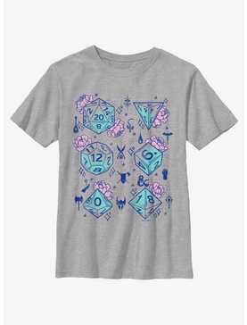 Dungeons & Dragons Floral Dice Youth T-Shirt, , hi-res