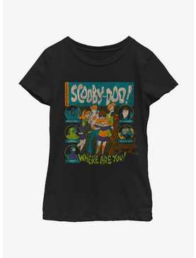 Scooby Doo Mystery Poster Youth Girls T-Shirt, , hi-res