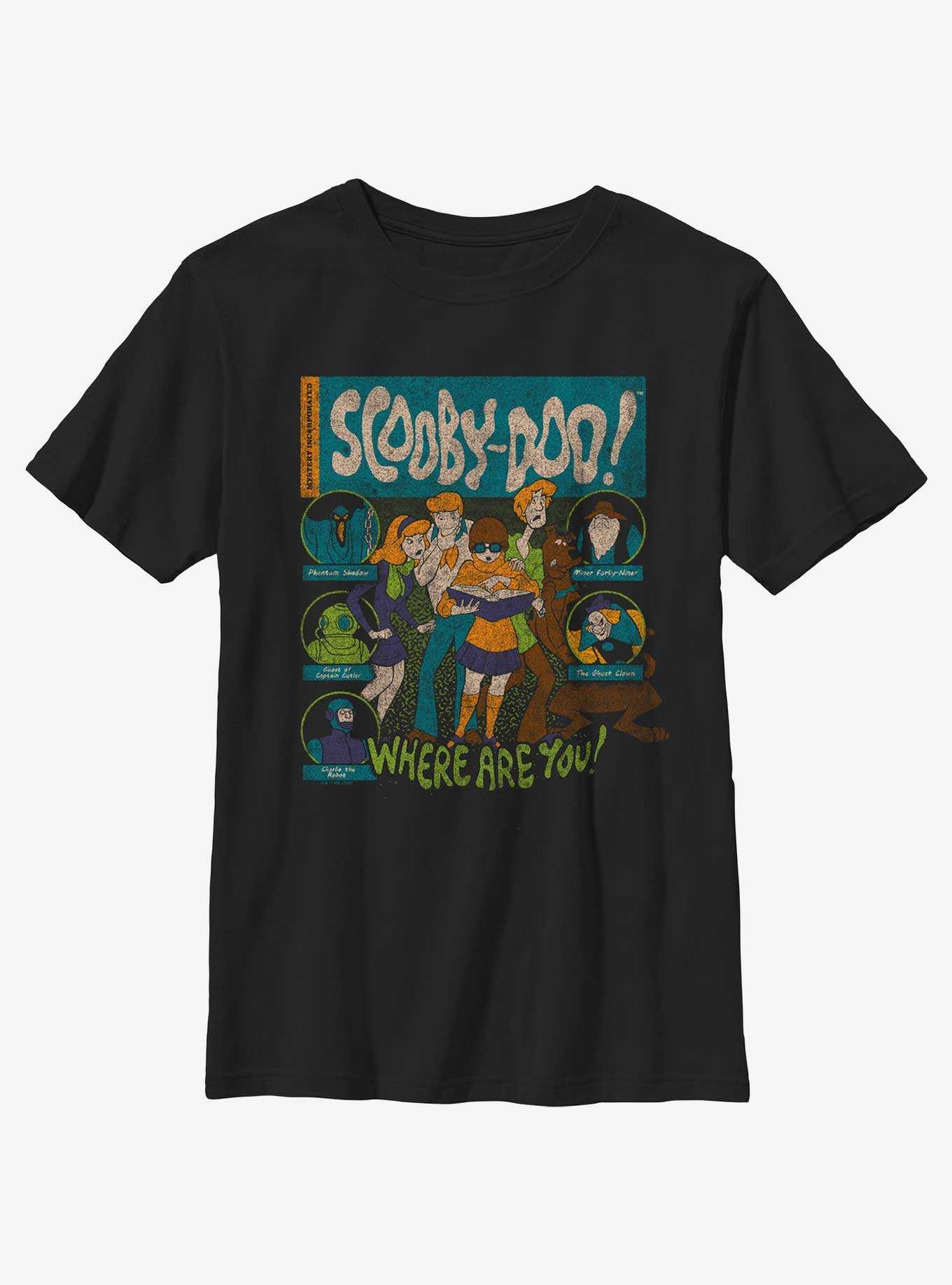 Scooby Doo Mystery Poster Youth T-Shirt, , hi-res