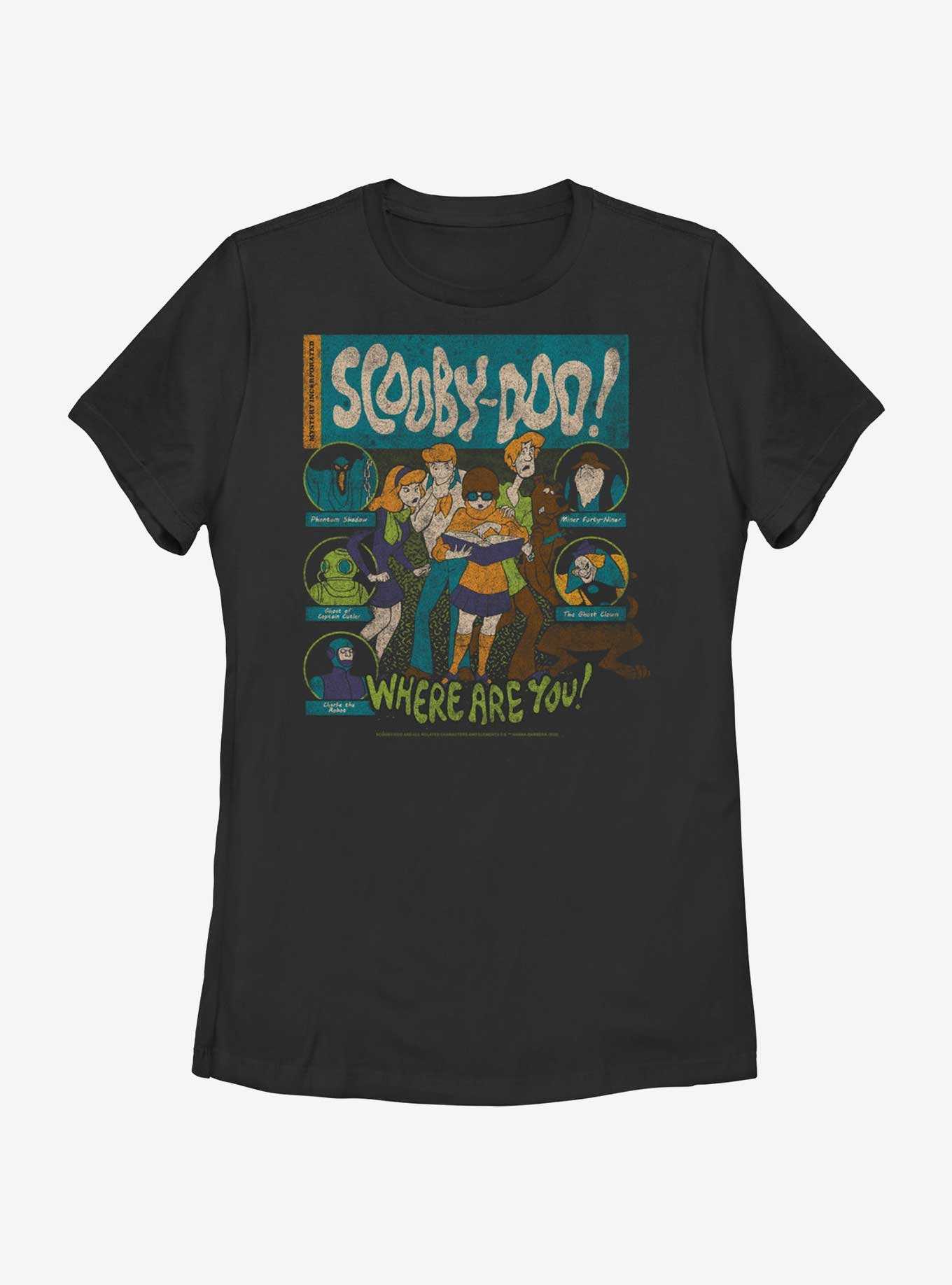 Scooby Doo Mystery Poster Womens T-Shirt, , hi-res