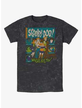 Scooby Doo Mystery Poster Mineral Wash T-Shirt, , hi-res