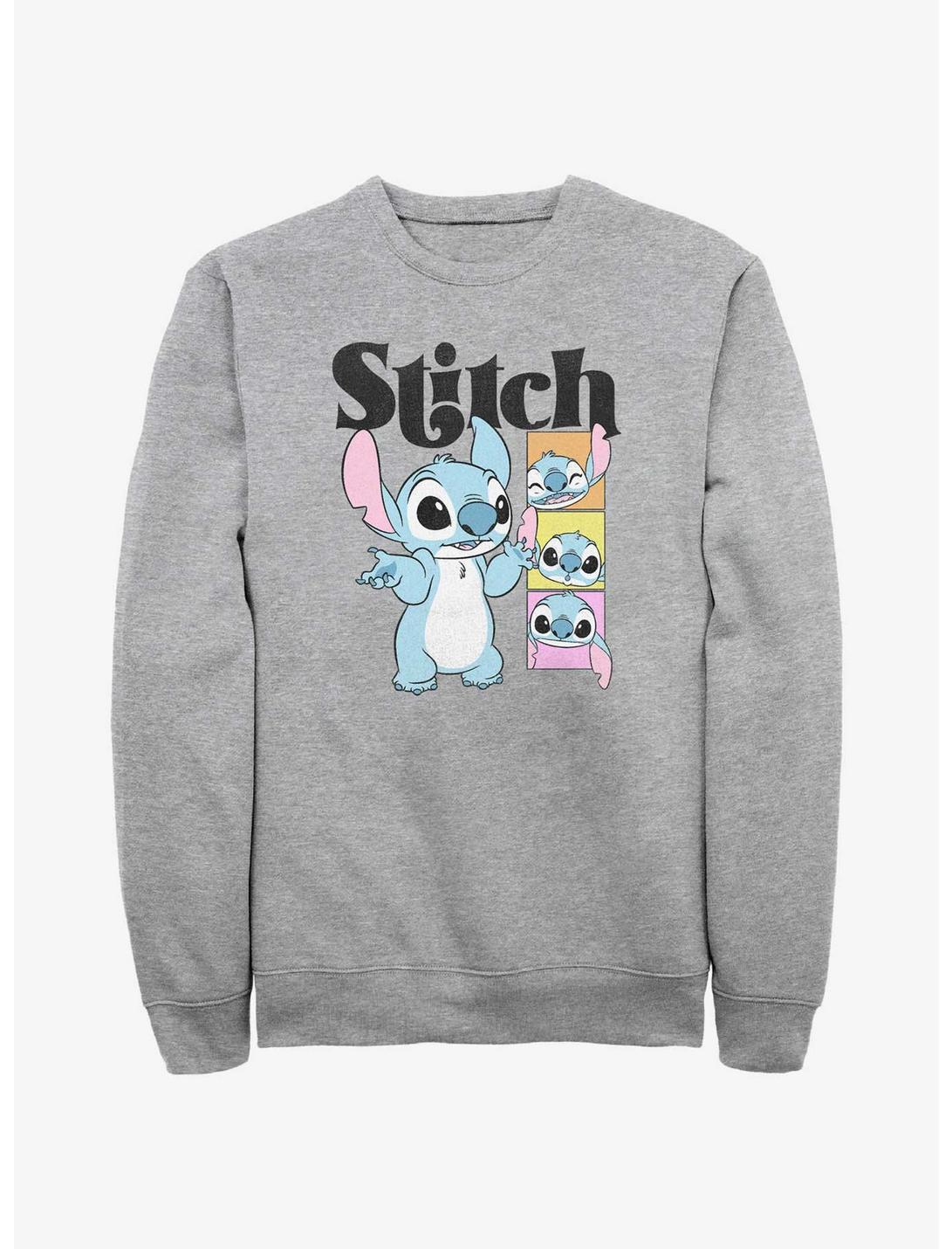 Disney Lilo & Stitch Stitch Poses Sweatshirt, ATH HTR, hi-res