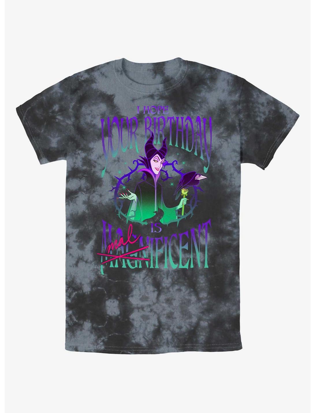 Disney Villains Hope Your Birthday Is Maleficent Tie-Dye T-Shirt, BLKCHAR, hi-res