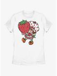 Strawberry Shortcake Big Strawberry Womens T-Shirt, WHITE, hi-res
