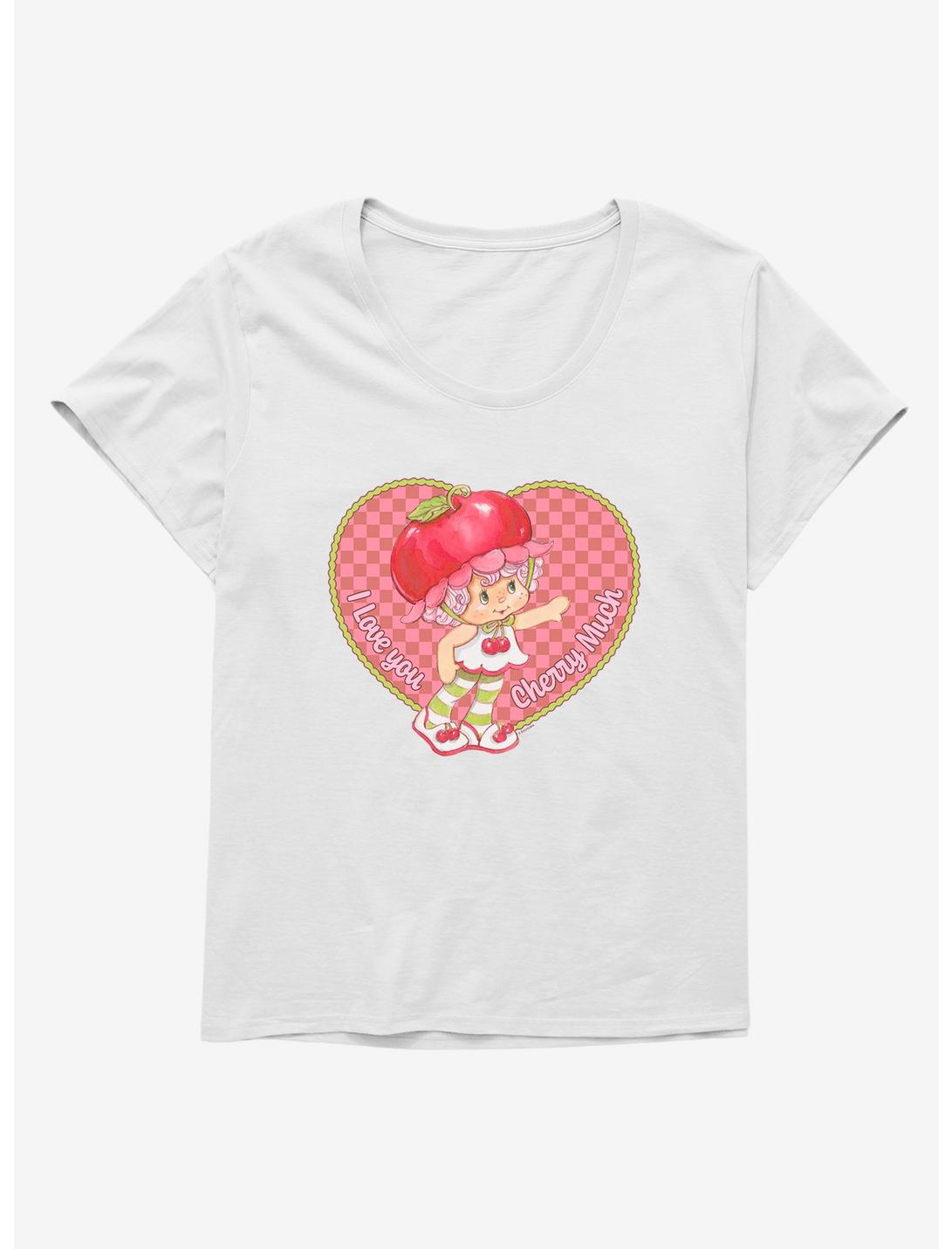 Strawberry Shortcake I Love You Cherry Much Womens T-Shirt Plus Size, WHITE, hi-res