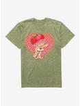 Strawberry Shortcake I Love You Cherry Much Mineral Wash T-Shirt, MILITARY GREEN MINERAL WASH, hi-res