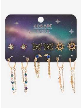 Cosmic Aura Celestial Moth Earring Set, , hi-res