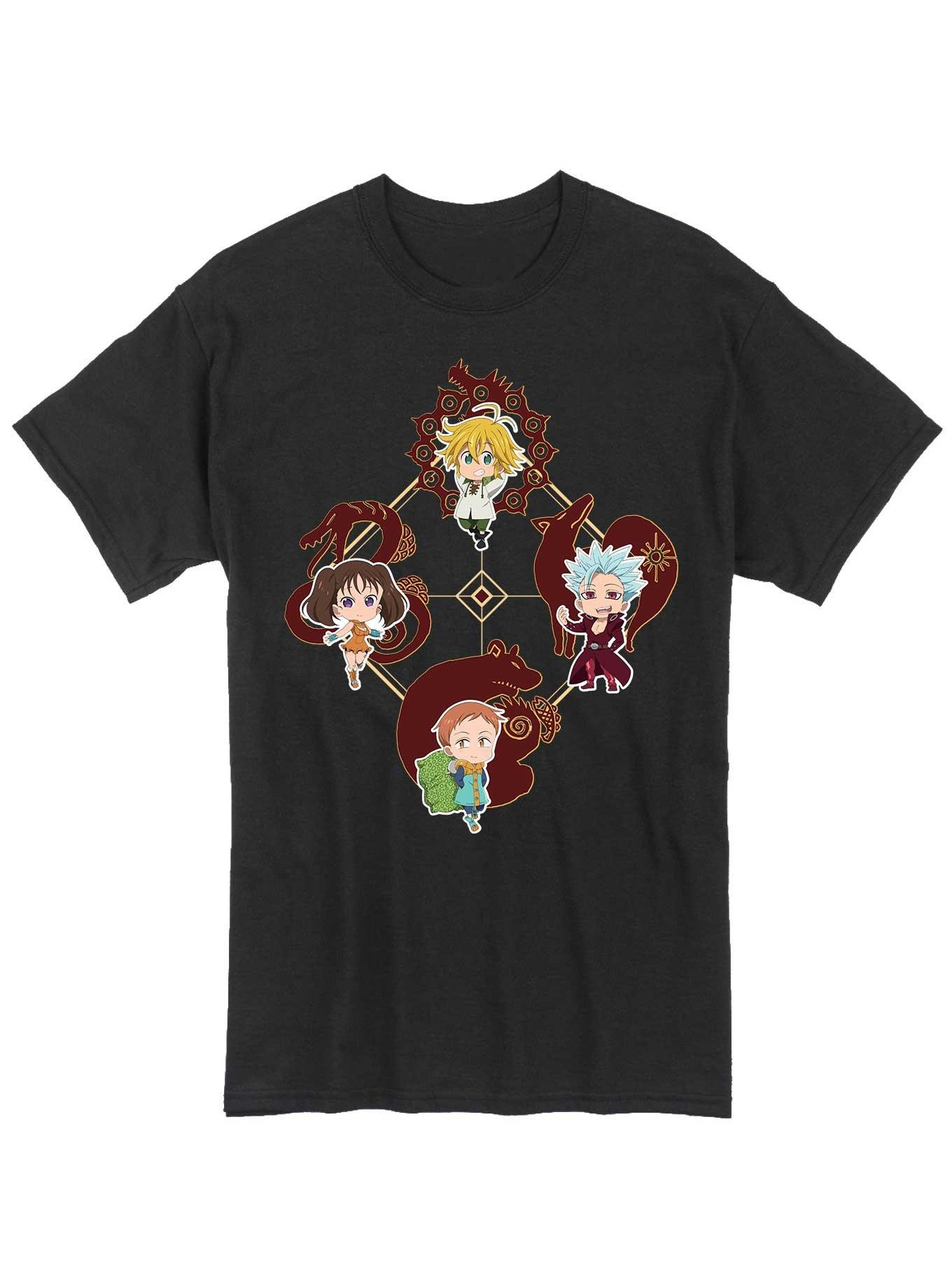 Seven Deadly Sins Chibi Characters T-Shirt, , hi-res