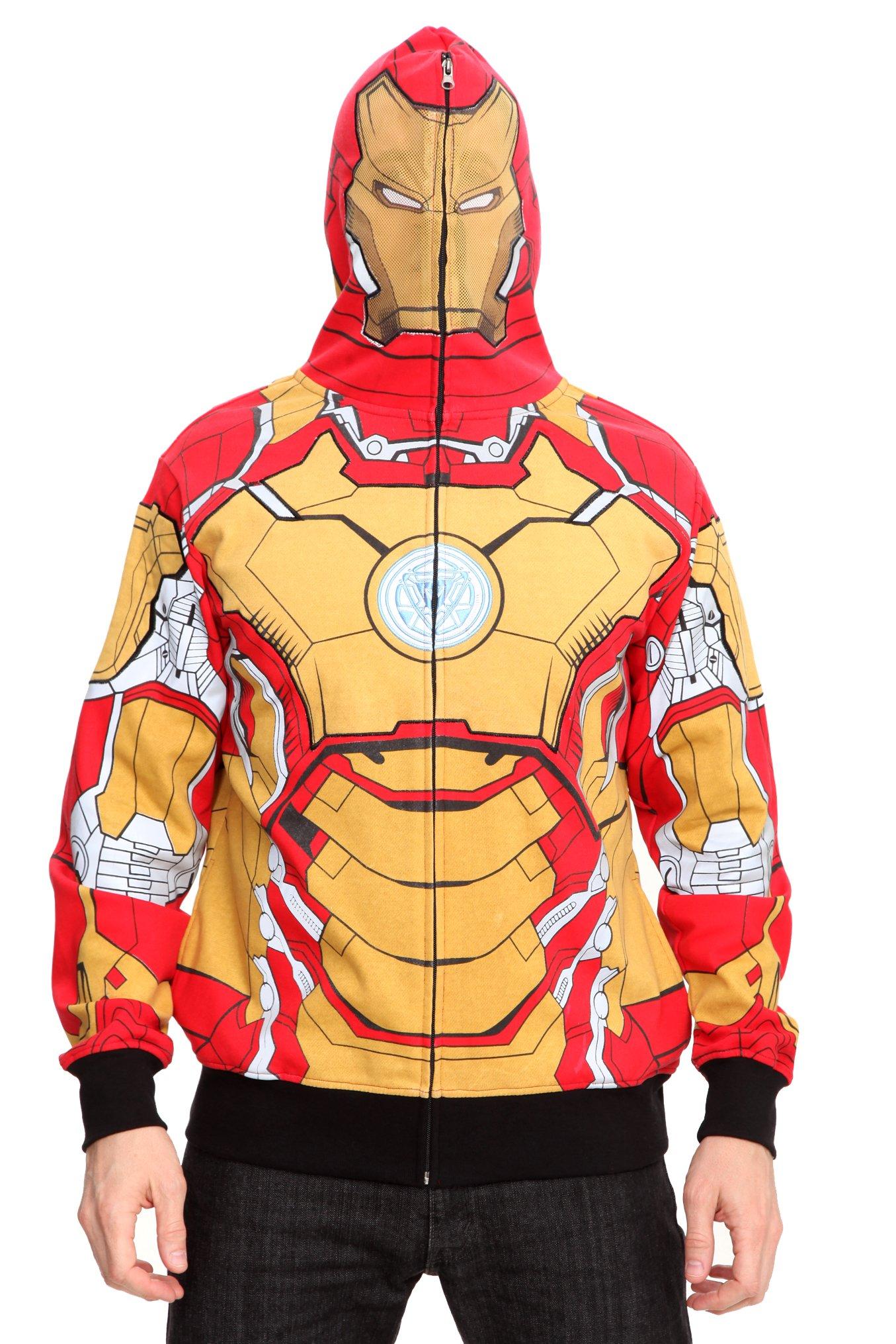 Marvel Iron Man 3 Mark 42 Full Zip Hoodie, BLACK, hi-res