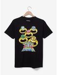 Captain Planet and the Planeteers Planeteer Rings T-Shirt - BoxLunch Exclusive, BLACK, hi-res