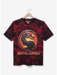 Mortal Kombat Emblem Tie-Dye T-Shirt — BoxLunch Exclusive, BURGUNDY, hi-res