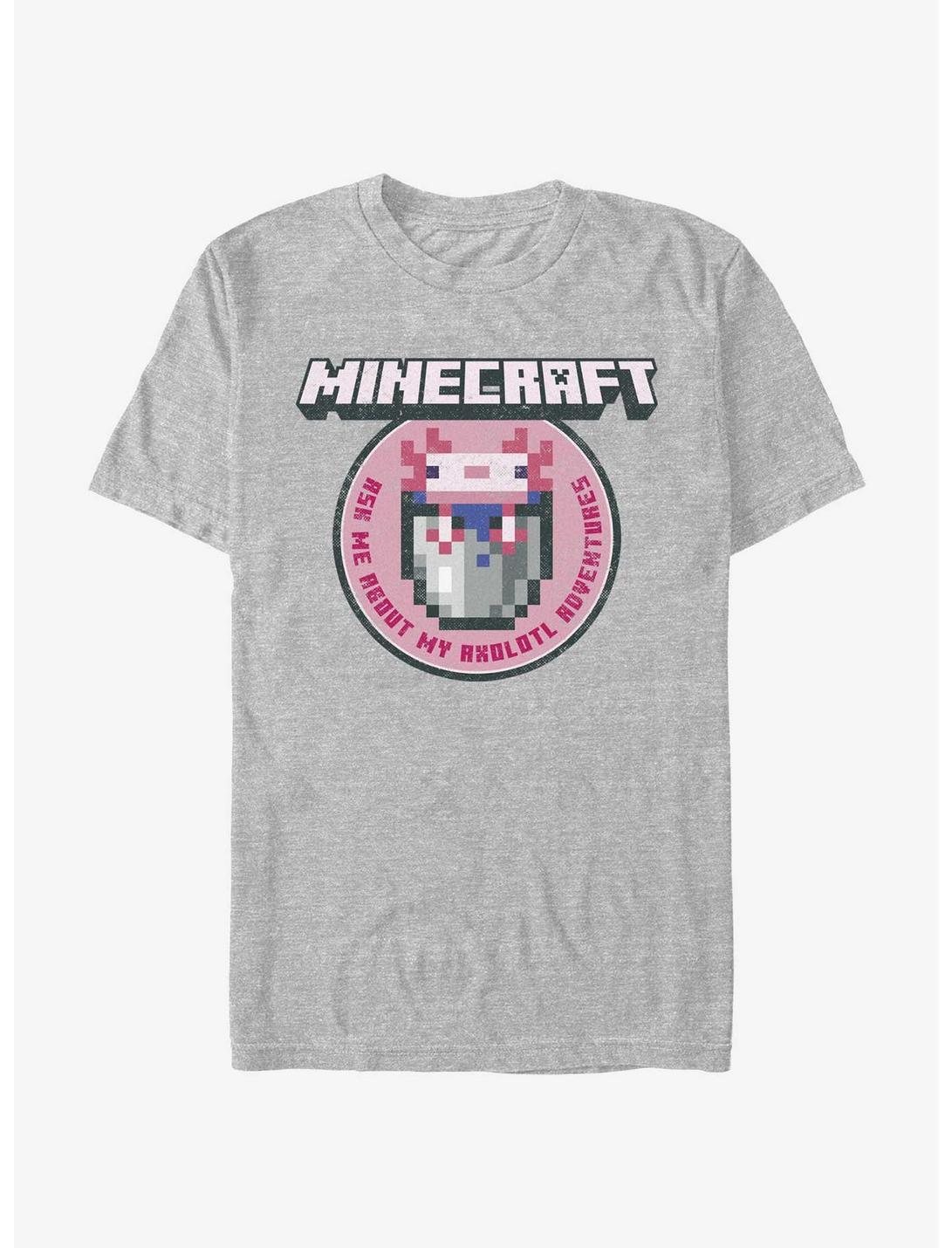 Minecraft Axolotl Adventures T-Shirt, ATH HTR, hi-res