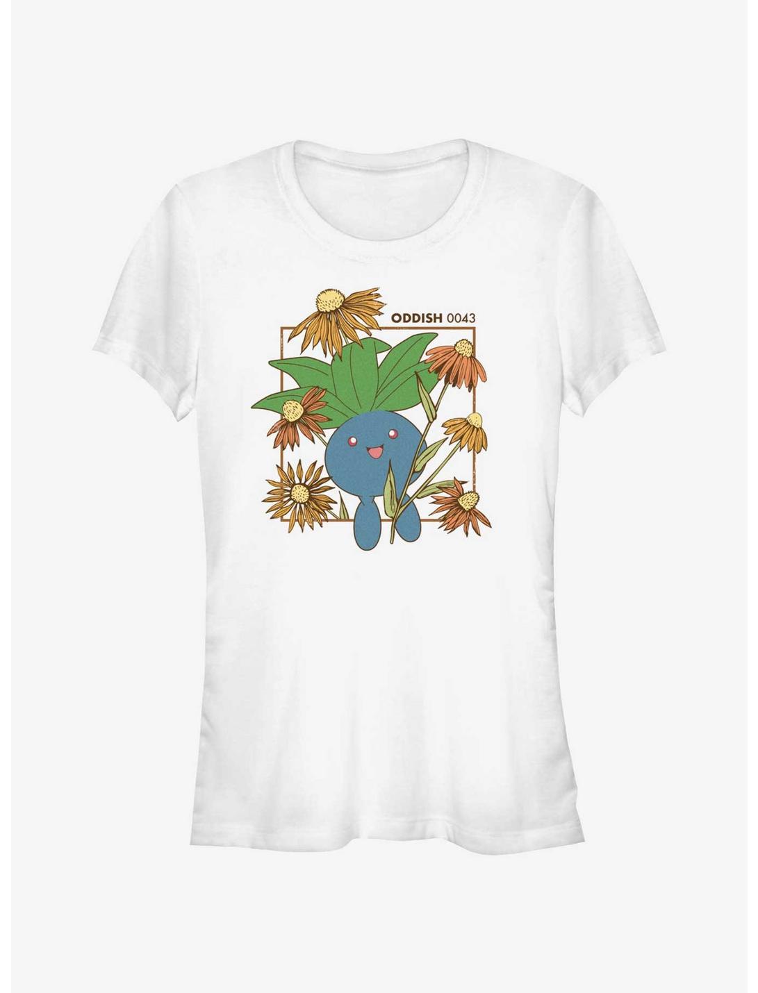 Pokemon Oddish Field Girls T-Shirt, WHITE, hi-res
